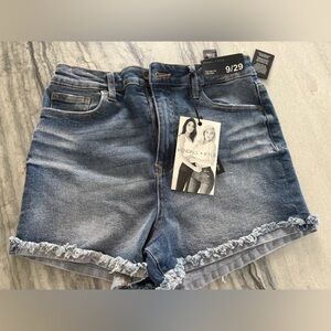 Kendall & Kylie Frayed Hem Blue Jeans